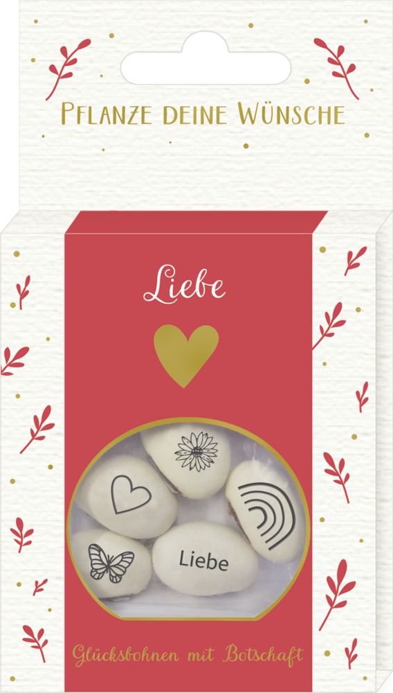 Glücksbohnen mit Botschaft "Liebe" Glücksbohnen mit Botschaft "Liebe"