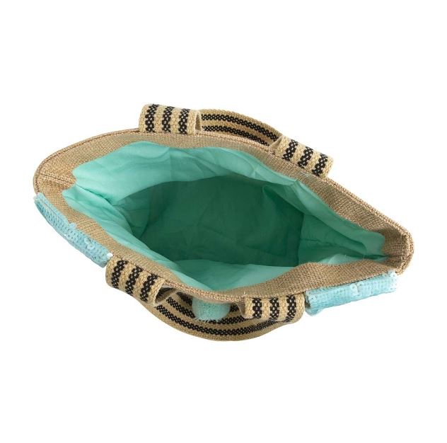 Geschenktasche aus Jute "Hase", Blau Geschenktasche aus Jute "Hase", Blau