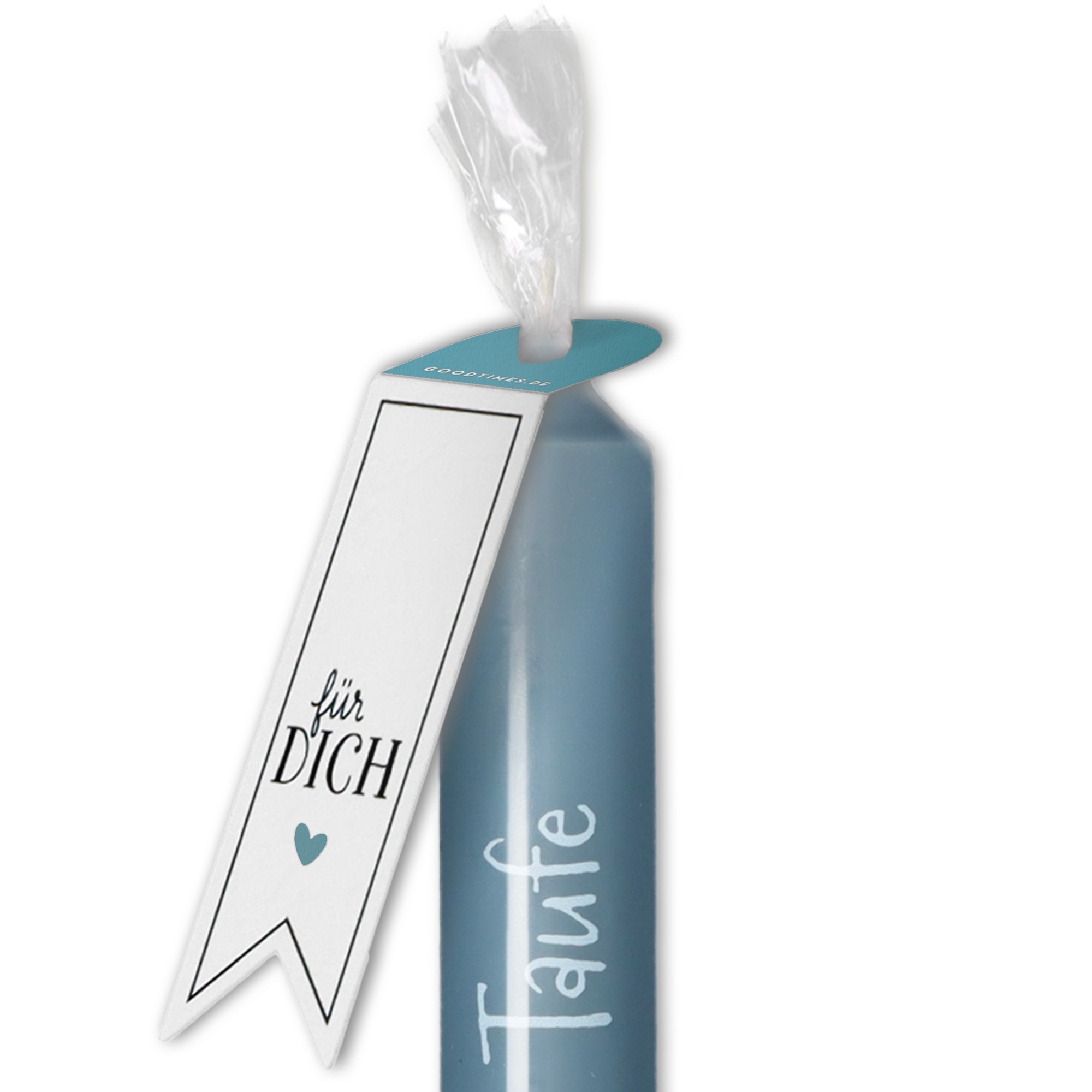 Stabkerze Saphir "Alles Liebe zur Taufe" Stabkerze Saphir "Alles Liebe zur Taufe"