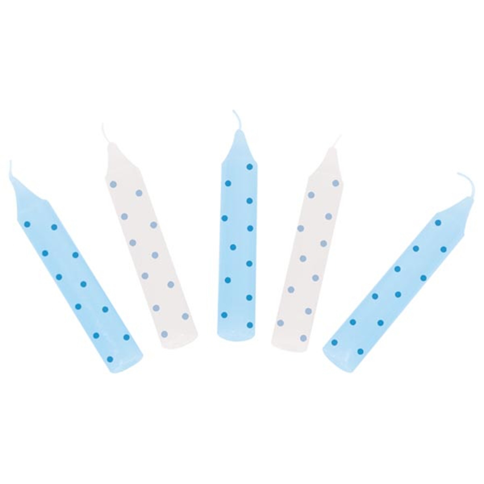 Goki - Geburtstagskerzen Set-Blau gepunktet Goki - Geburtstagskerzen Set-Blau gepunktet