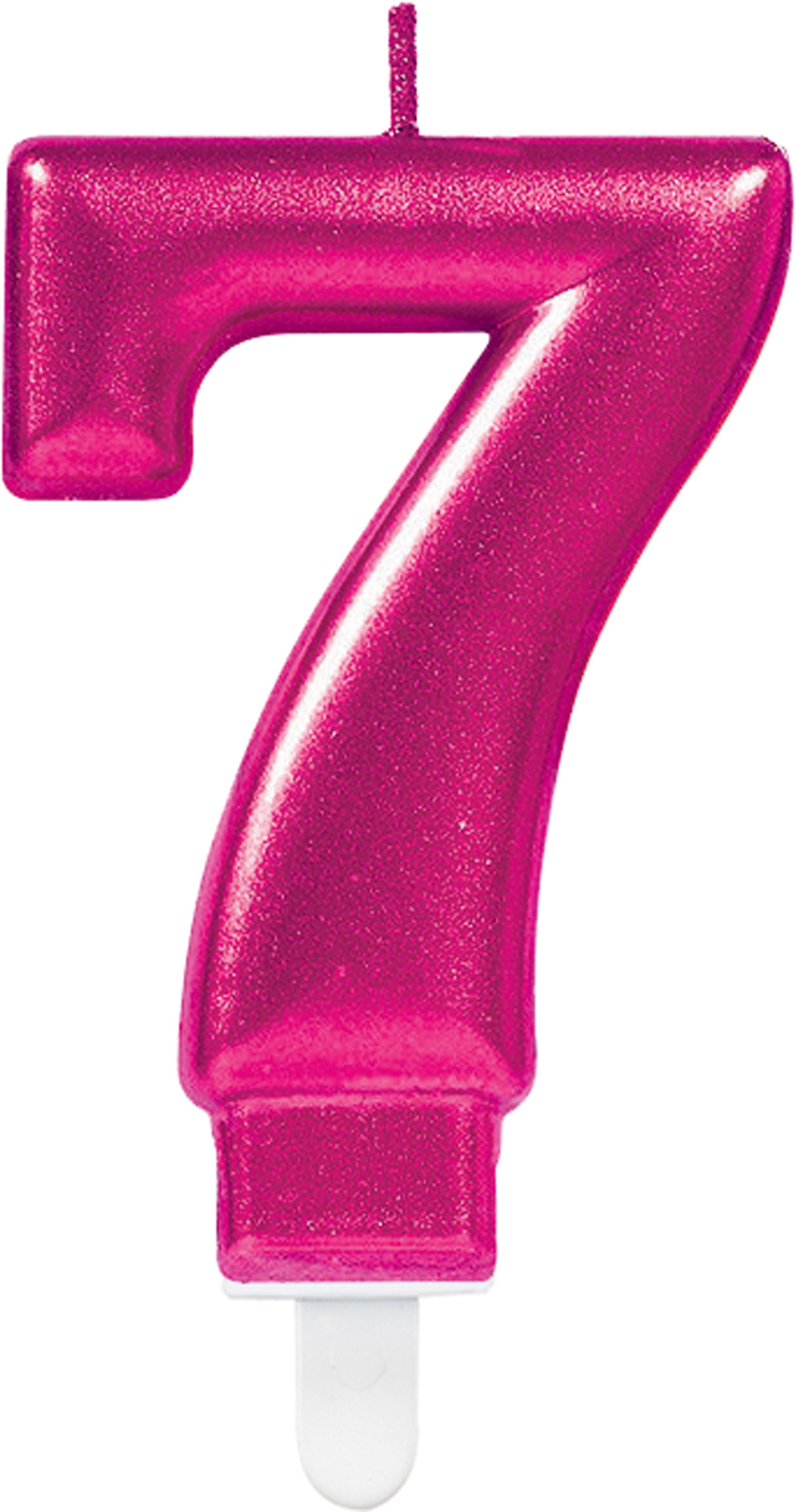 Sparkling Celebrations Pink - Zahlenkerze "7"