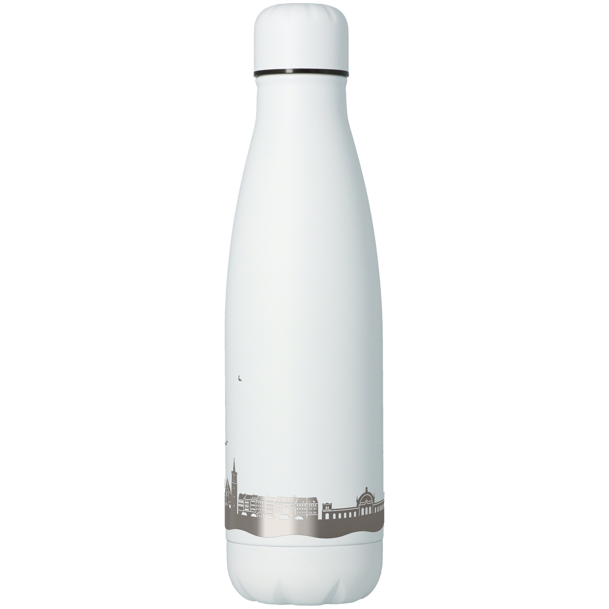 d42969fad0f320814f8f62b155f1f8cb9a3d873a Trinkflasche Skyline Erfurt Weiß 500ml