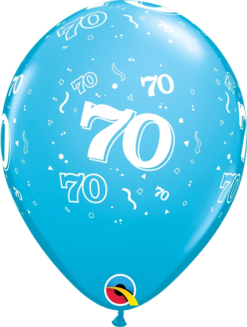 Qualatex Latexballon 70. Geburtstag verschiedene Farben Ø 30cm Qualatex Latexballon 70. Geburtstag verschiedene Farben Ø 30cm