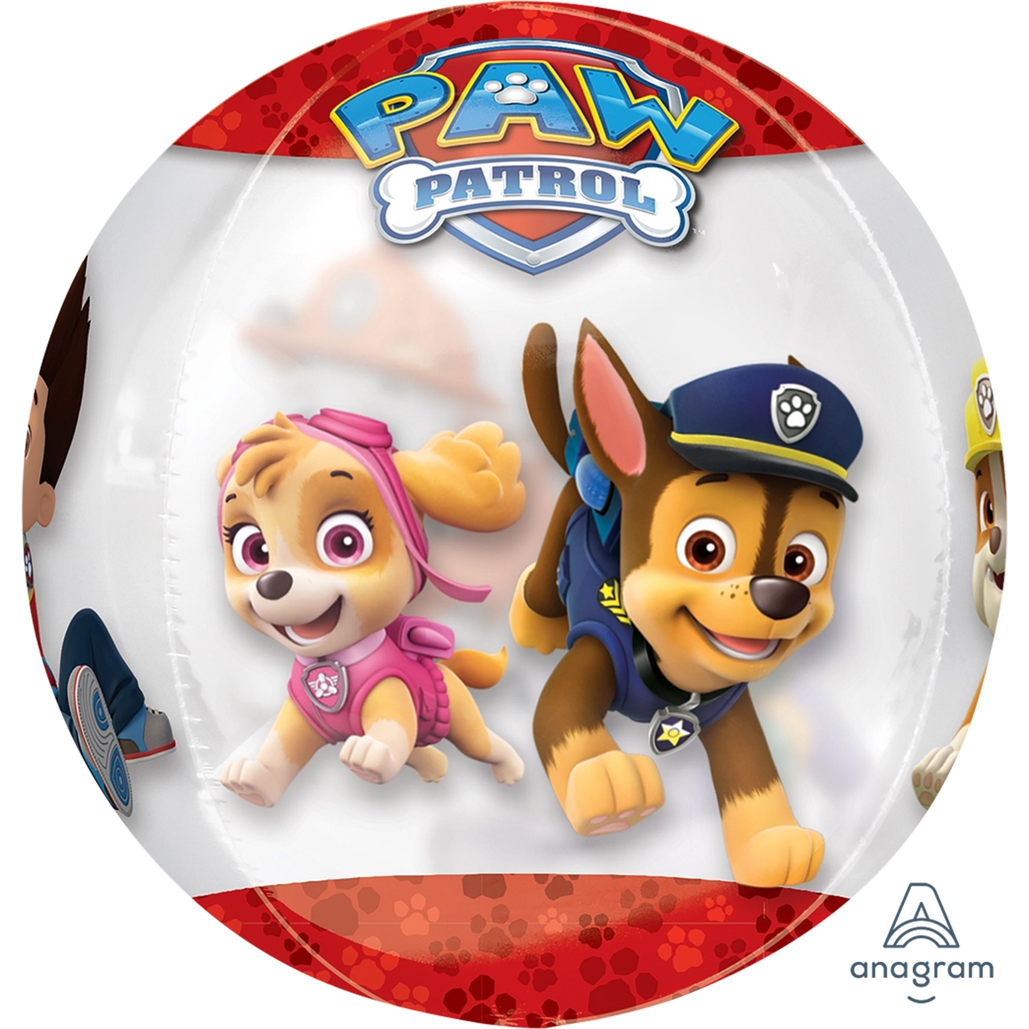 Folienballon Orbz "Paw Patrol" 40cm Spielzeug, Puppe, Gesicht, Kopf, Person