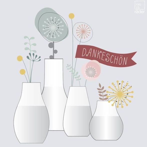 Räder Design - Minivasen 4er Set, Weiß