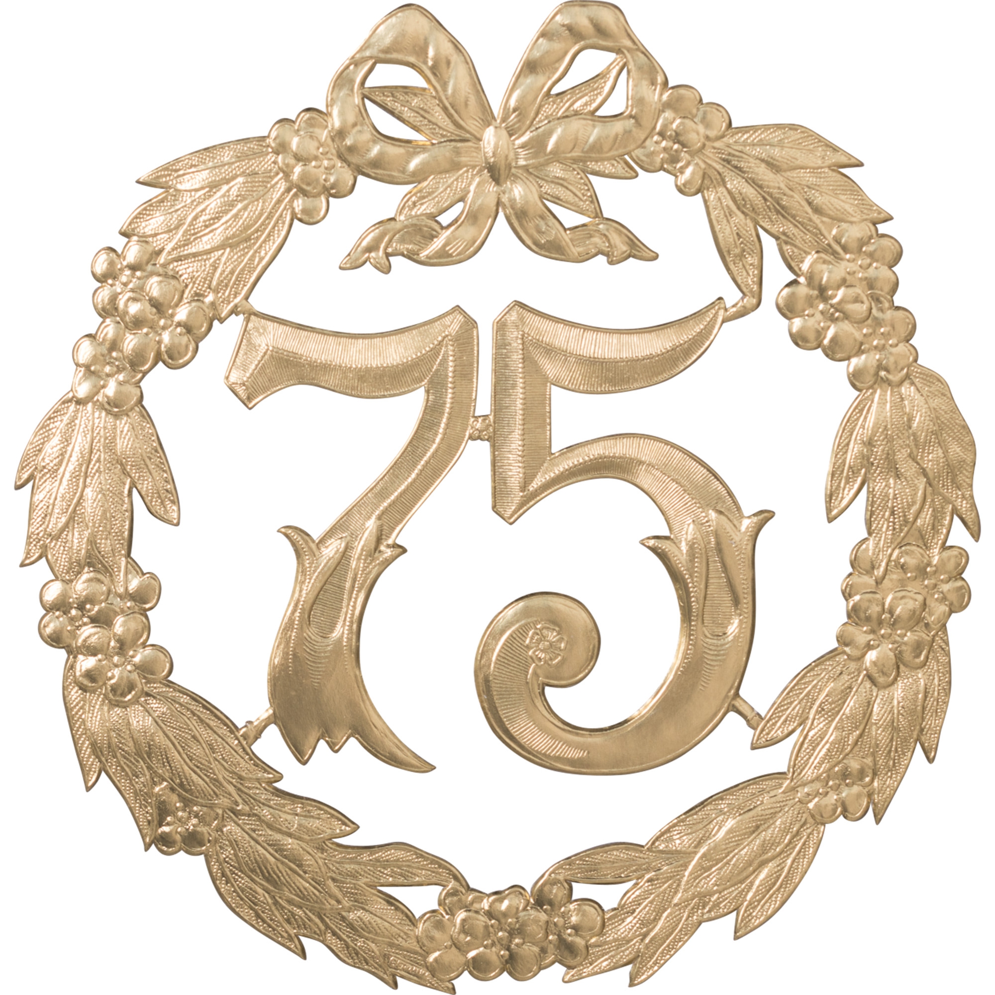 Jubiläumszahl Gold "75" Jubiläumszahl Gold "75"