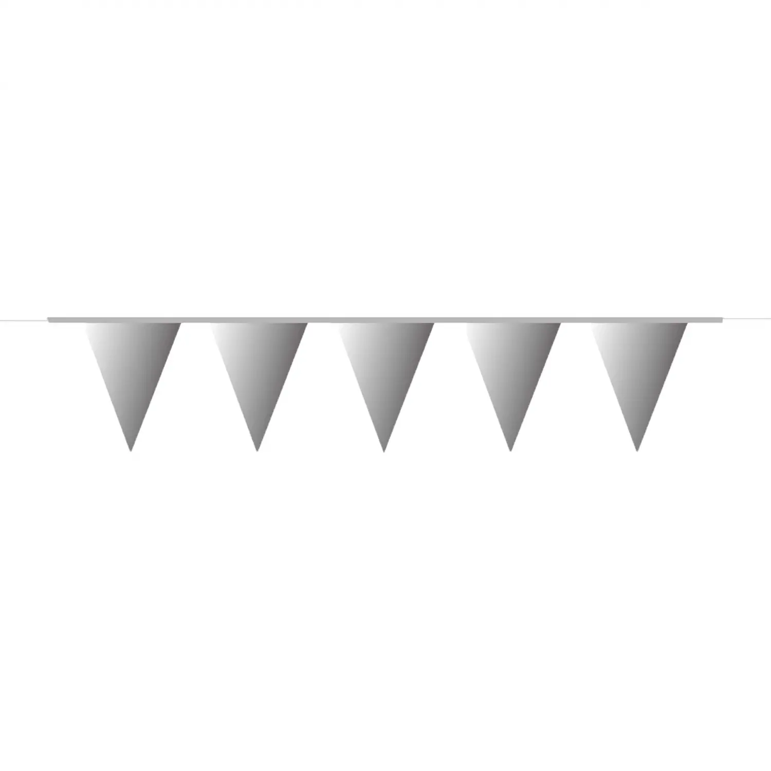 Wimpelkette Silber, 10m
