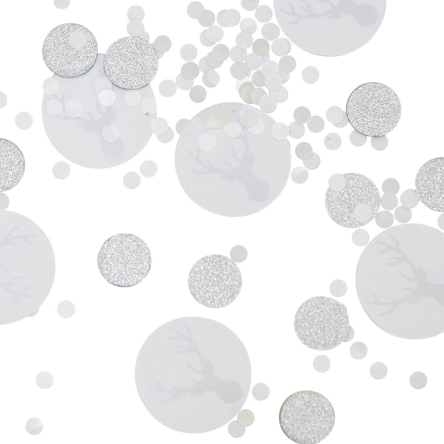 Christmas Metallics - Festliches Konfetti Silber & Weiß, 14g Christmas Metallics - Festliches Konfetti Silber & Weiß, 14g