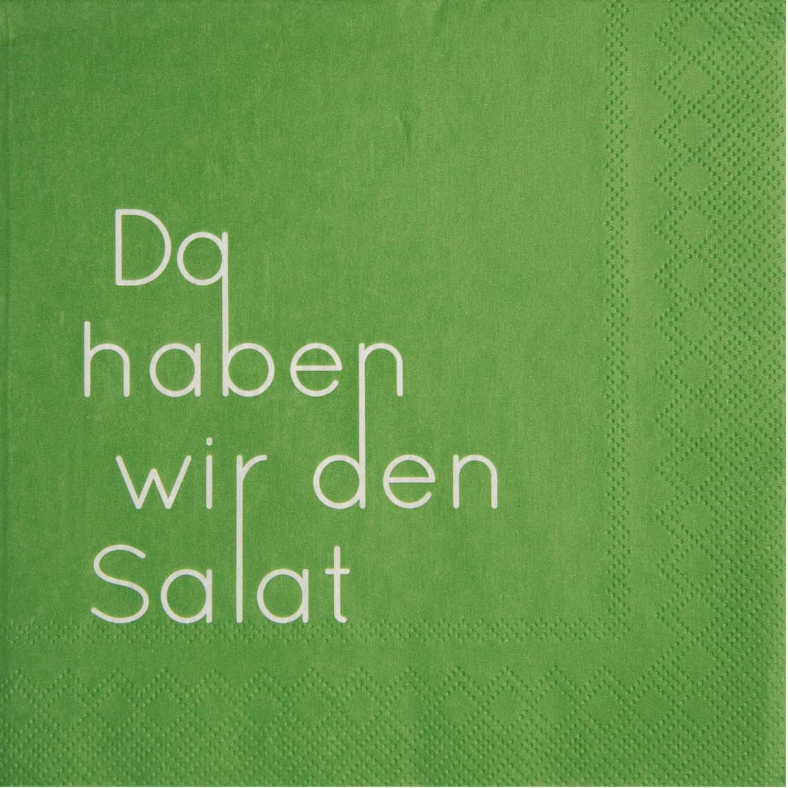 Räder Design - 20 Servietten "Da haben wir den Salat"