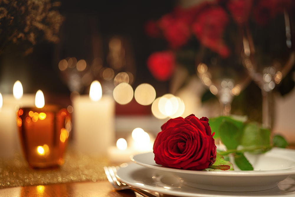 Blume, Rose, Blumen-Arrangement, Kerze, Blumenstrauß