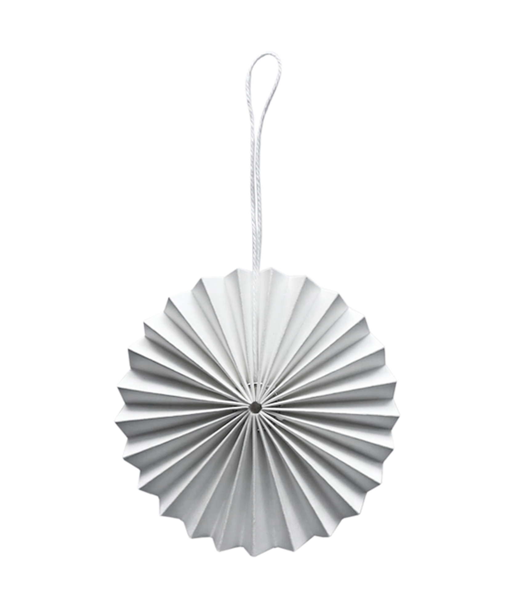 10 Papier Ornamente - Weiß 10 Papier Ornamente - Weiß