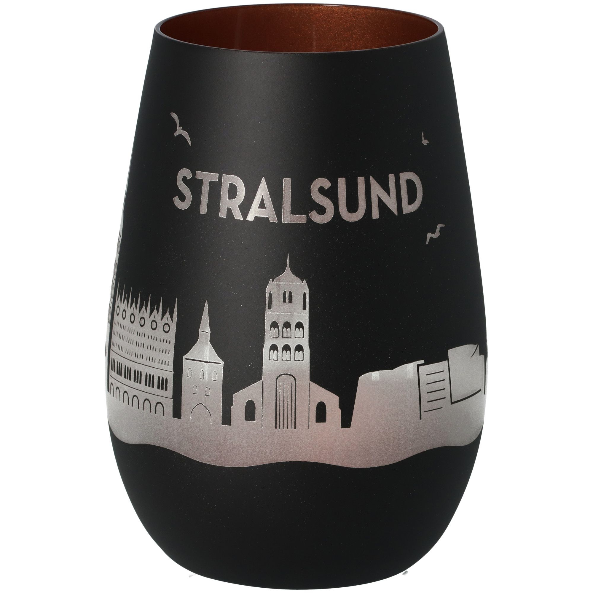 Windlicht Skyline Stralsund Schwarz/Bronze Windlicht Skyline Stralsund Schwarz/Bronze