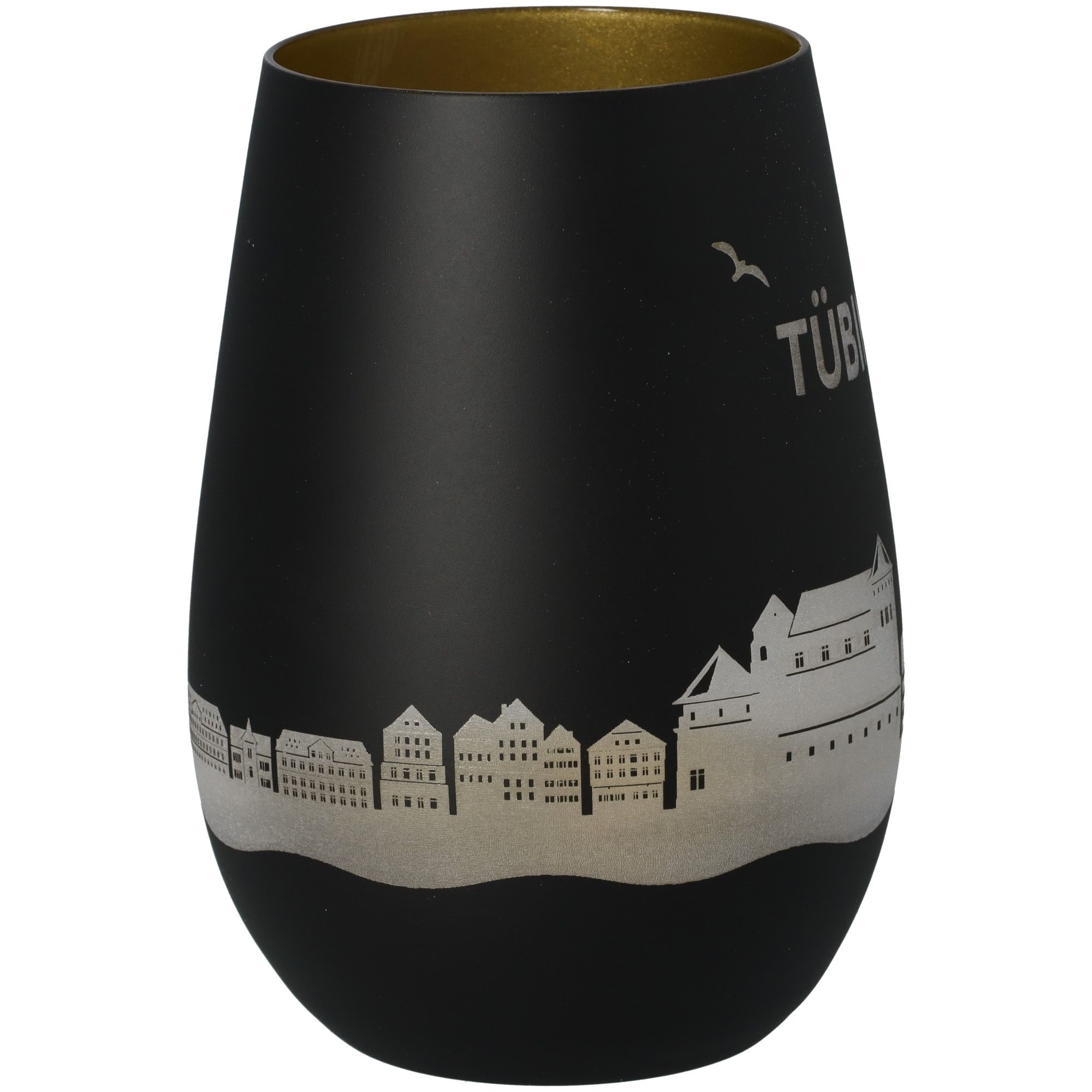 0ad8434c1e4d342bb97b9e97ae44c94964cea135 Windlicht Skyline Tübingen Schwarz/Gold