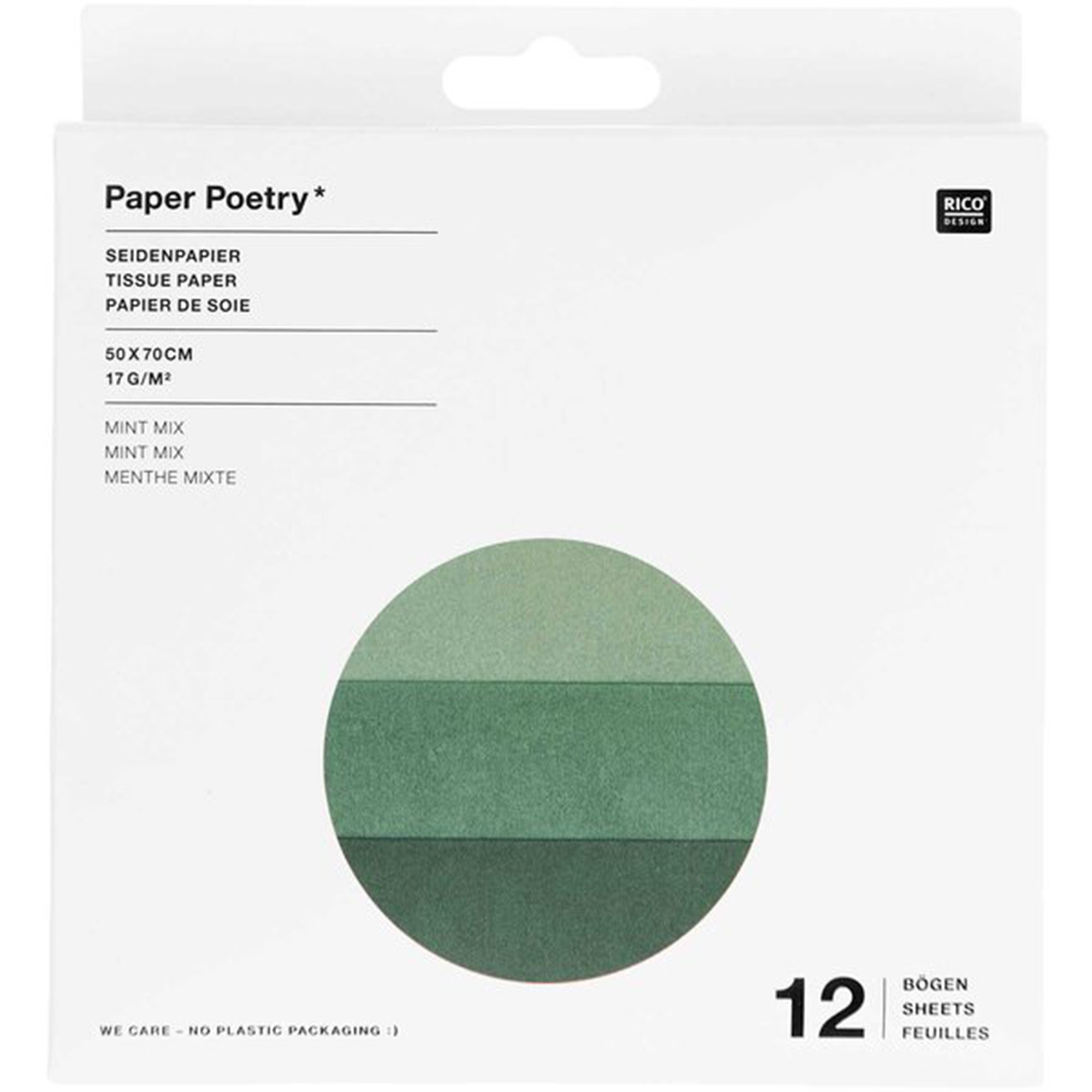 Seidenpapier Mint Mix, 12 Bögen Seidenpapier Mint Mix, 12 Bögen