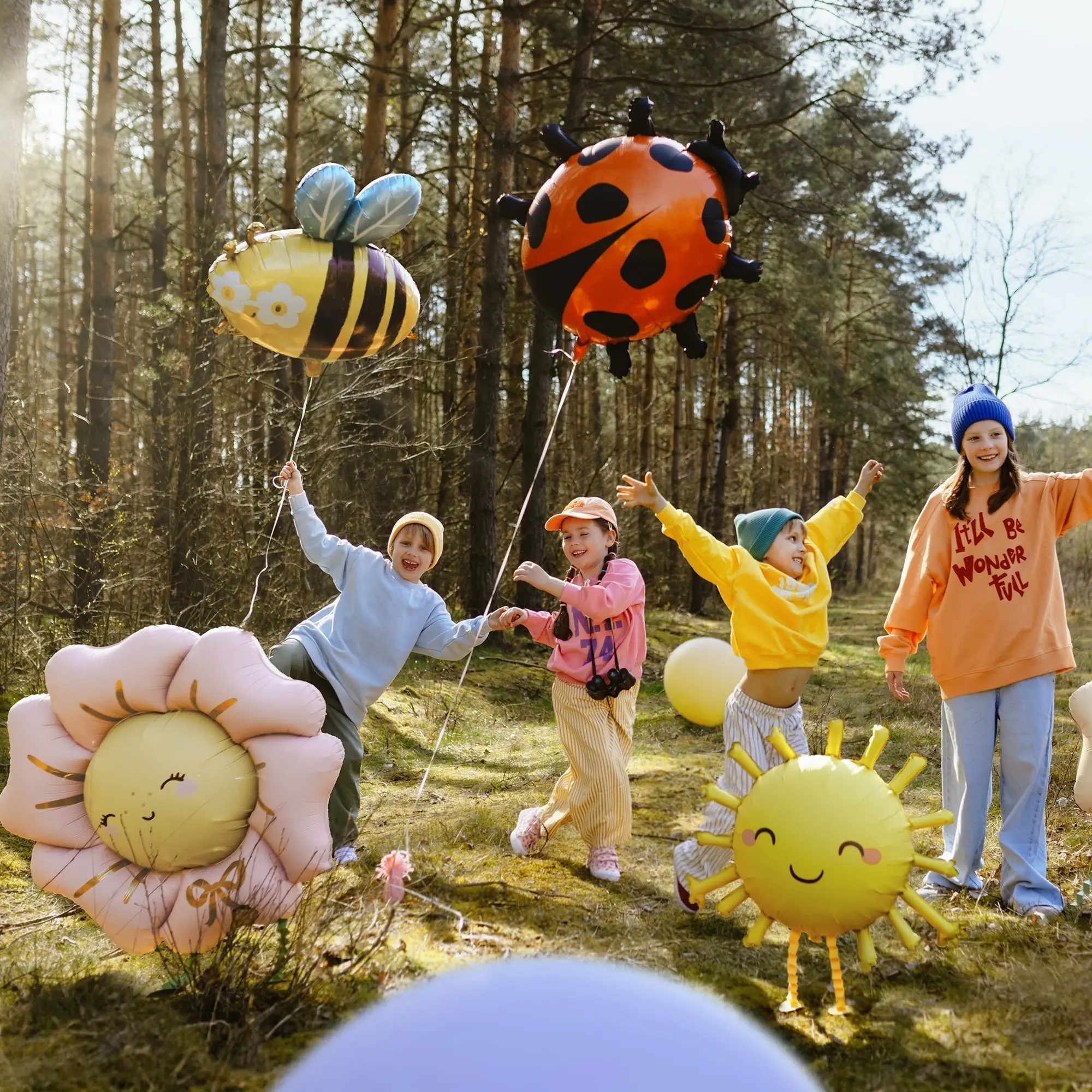 Ballon, Gras, Park, Portrait, Leute