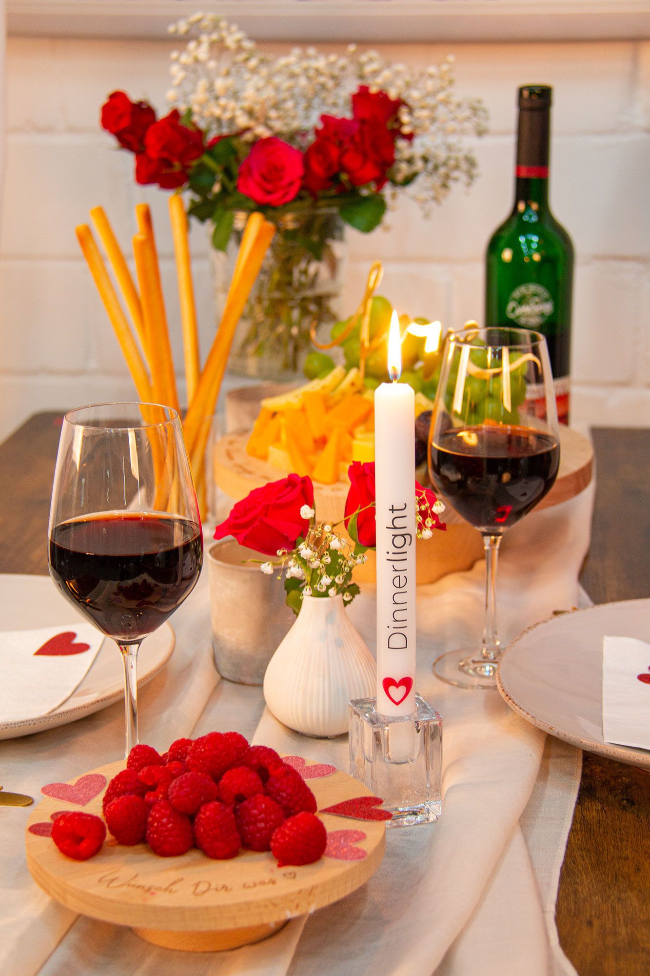 Stabkerze Weiß "Dinnerlight" Stabkerze Weiß "Dinnerlight"