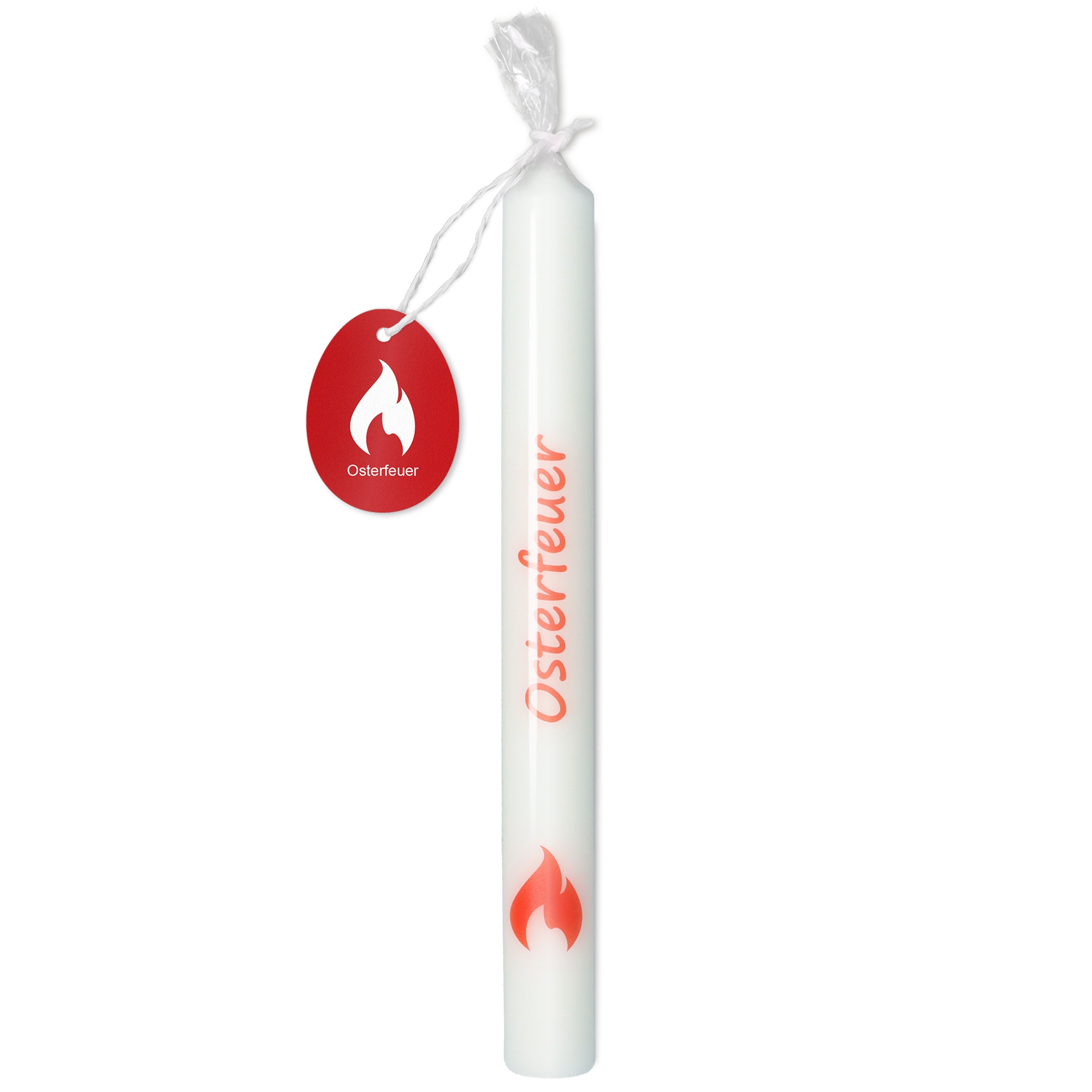 Stabkerzen Set Rot / Weiß "Osterfeuer" Stabkerzen Set Rot / Weiß "Osterfeuer"
