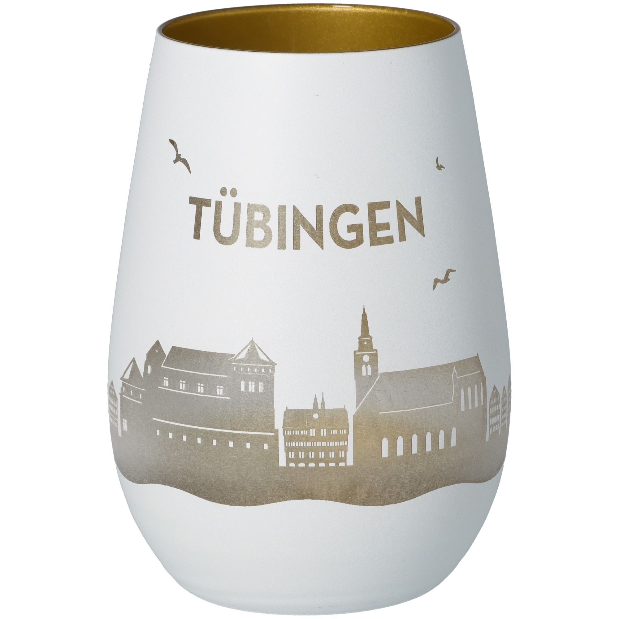 19da4d0be38cd5e5c3d70c05fc31519e1e35e87b Windlicht Skyline Tübingen Weiß/Gold