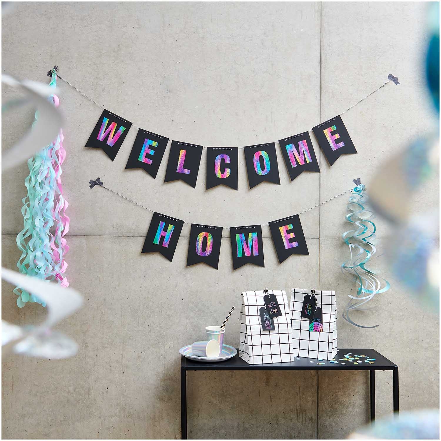 Kratzpapier Girlande Kratzpapier Girlande