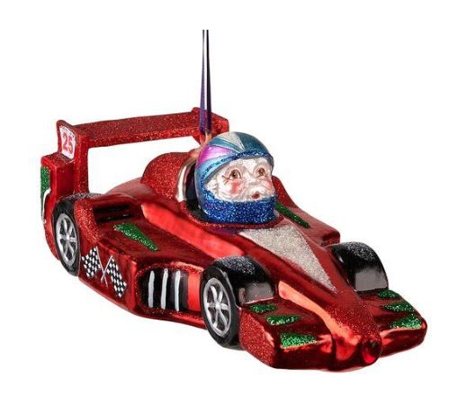 Weihnachtskugel "Rennauto " Santa Weihnachtskugel "Rennauto " Santa