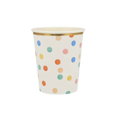 Meri Meri - 8 Pappbecher "Muster" Pastell Meri Meri - 8 Pappbecher "Muster" Pastell