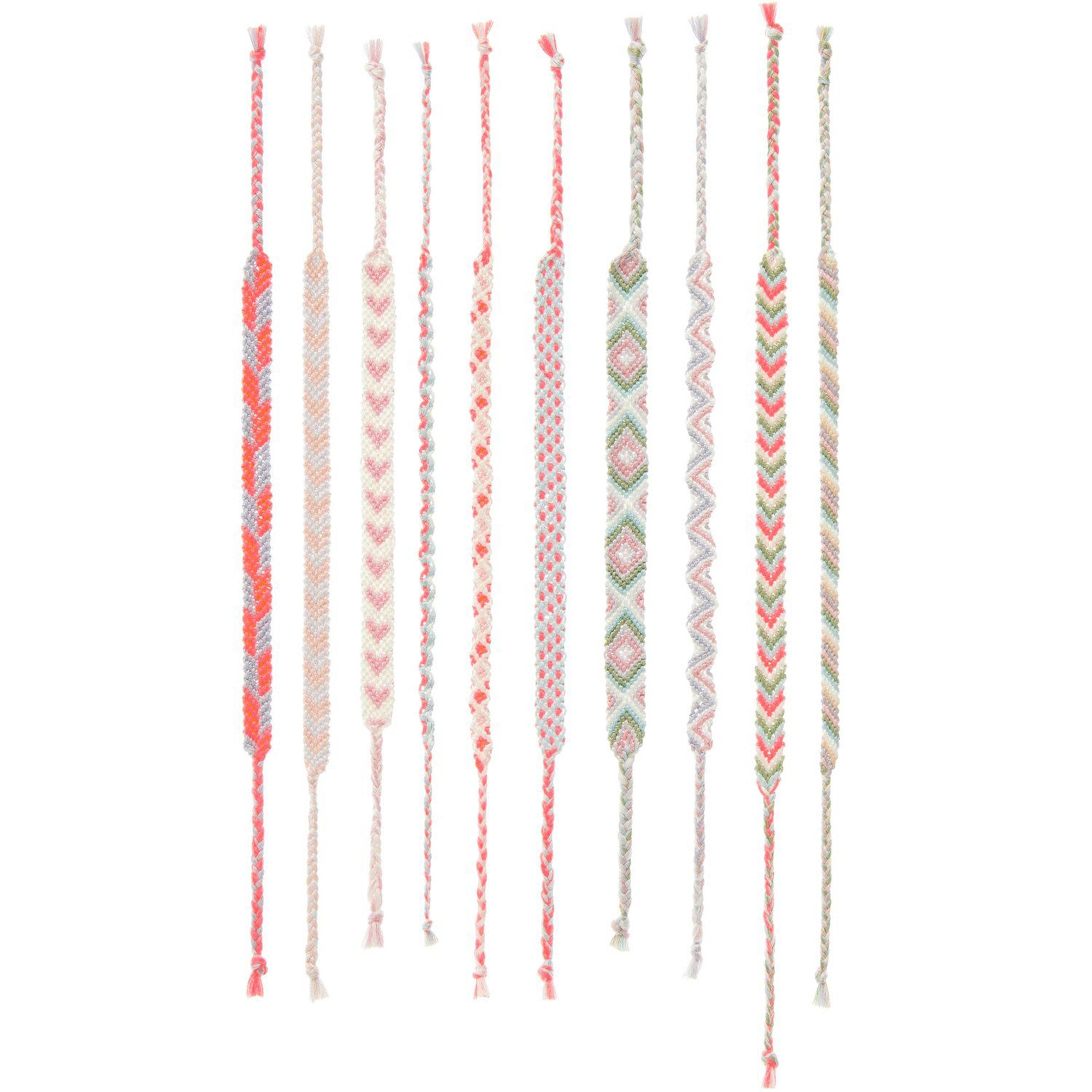 DIY Freundschaftsarmbänder Set "Pastel Colours" Zubehor, Halskette, Perle, Kunsthandwerk, Ohrring