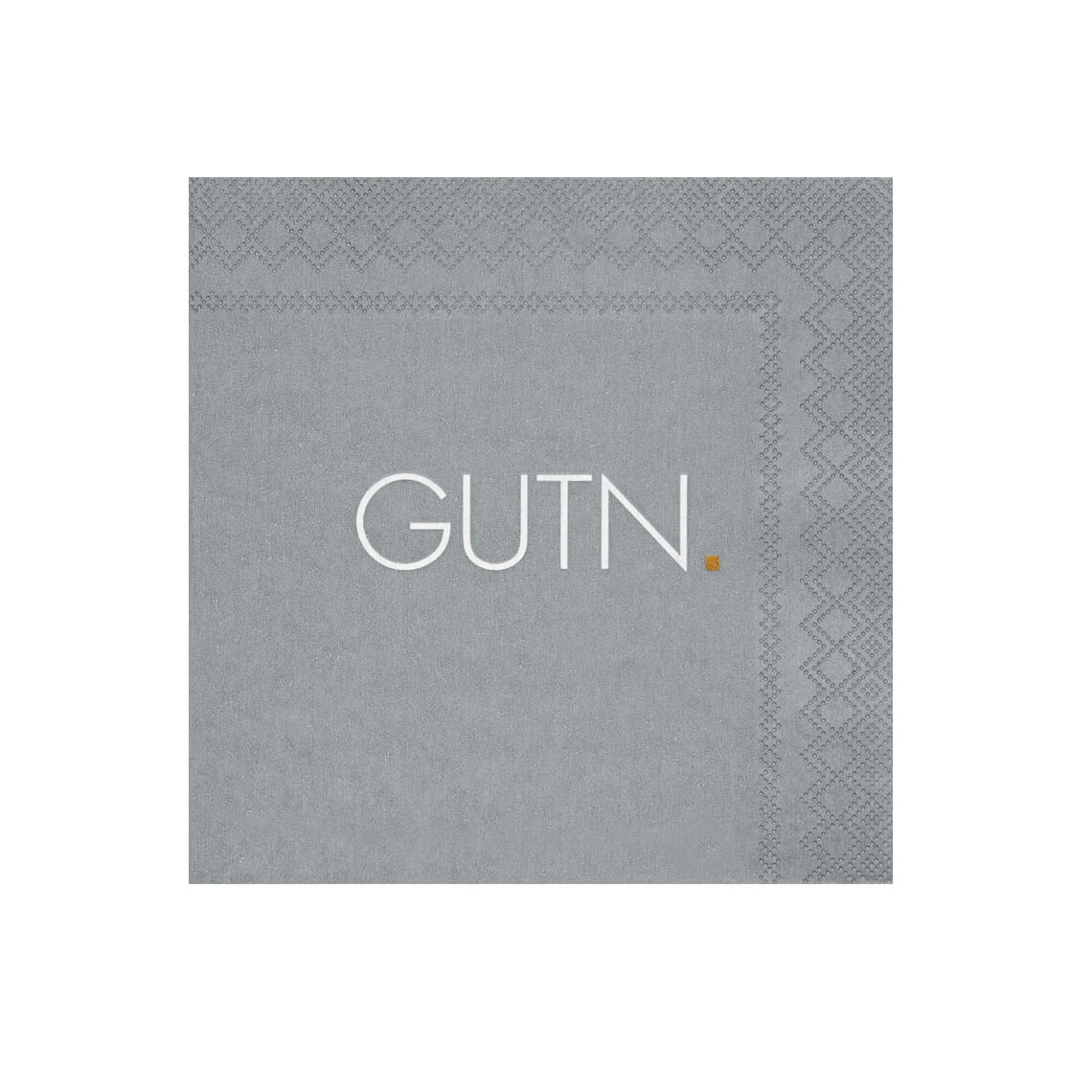 Räder Design - 20 Cocktailservietten "Gutn.", Grau