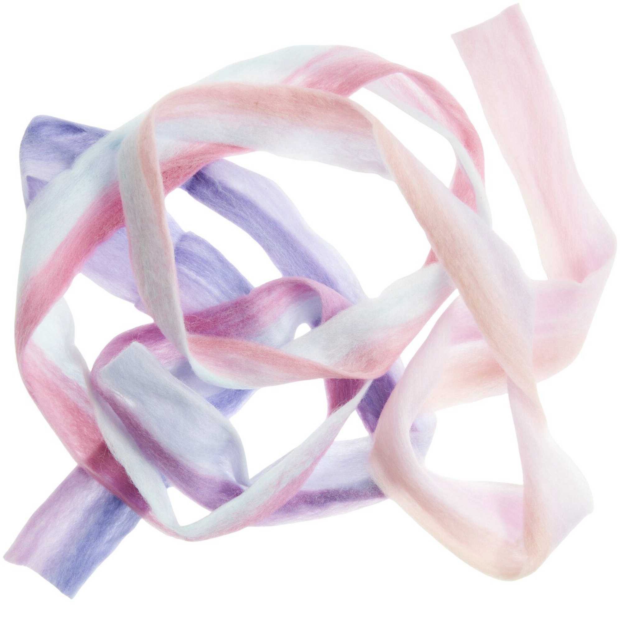 Filzband "Sonnenaufgang" Rosa/Lila 3,8 x 300 cm Blume, Pflanze, Rose, Seide