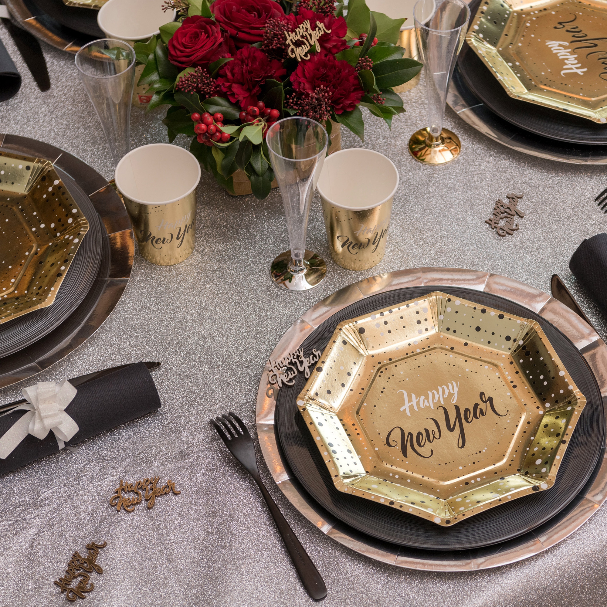 6 Plastik Champagnergläser "Rosegold" 6 Plastik Champagnergläser "Rosegold"