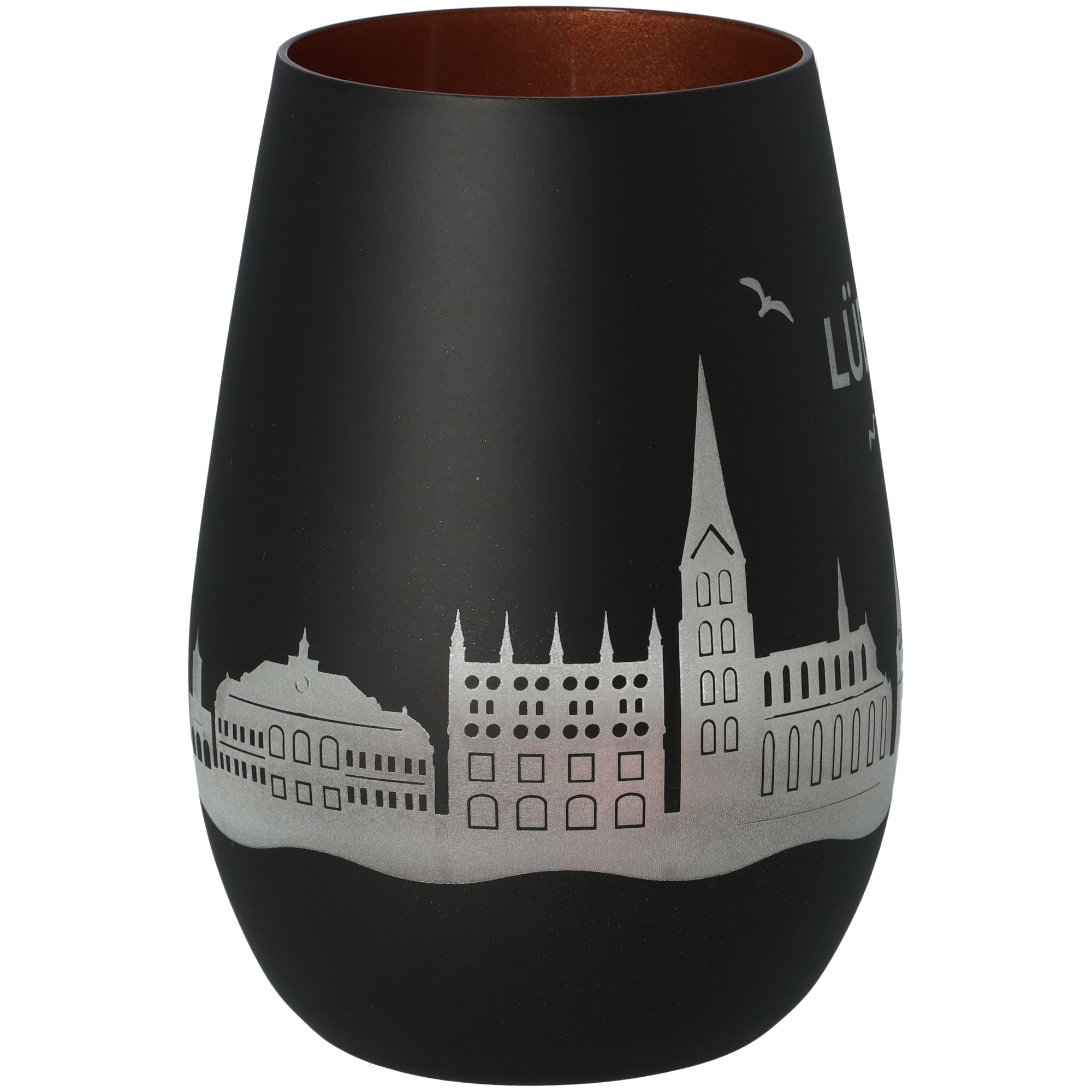 Windlicht Skyline Lübeck Schwarz/Bronze Windlicht Skyline Lübeck Schwarz/Bronze