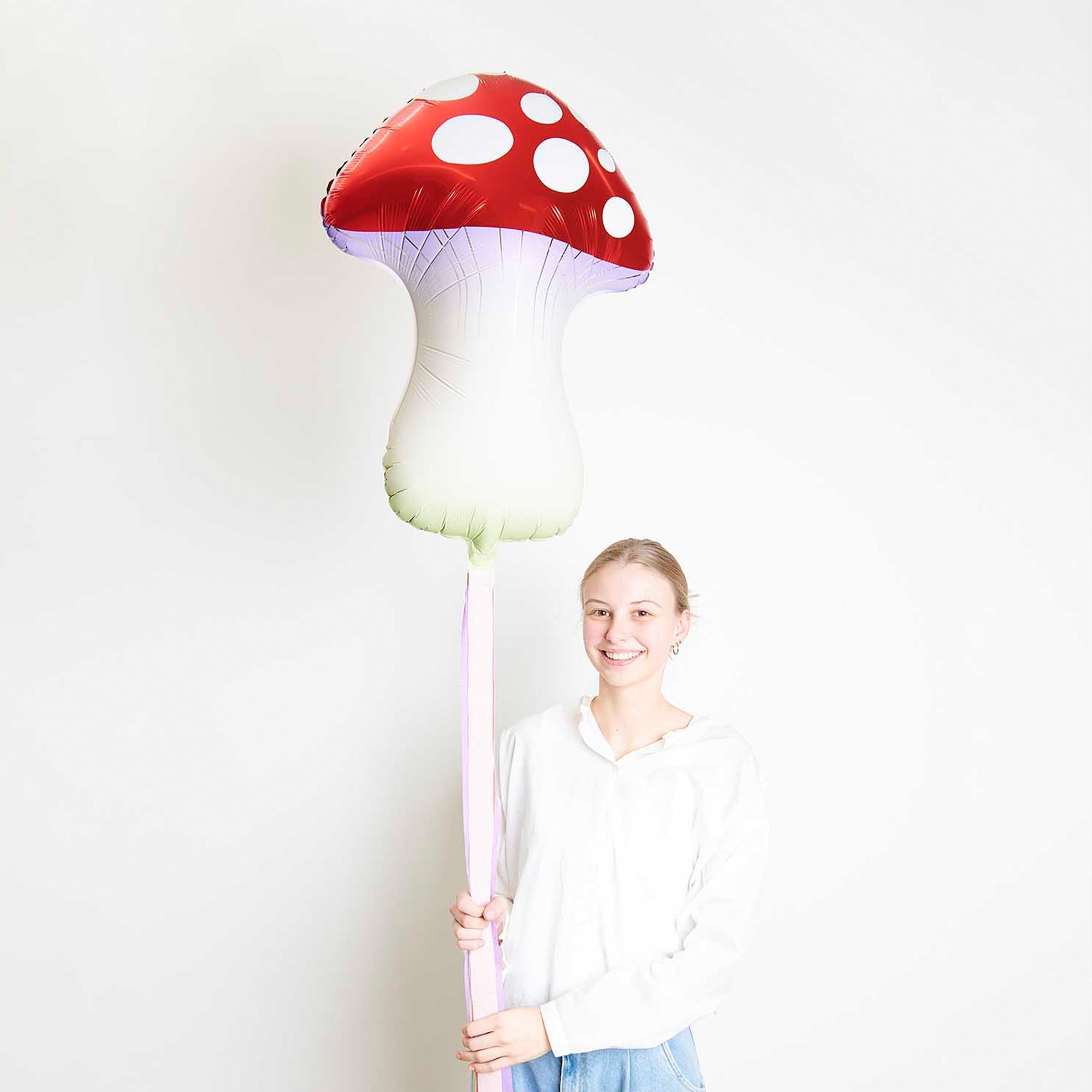 Folienballon "Fliegenpilz" 65cm Lampe, Person