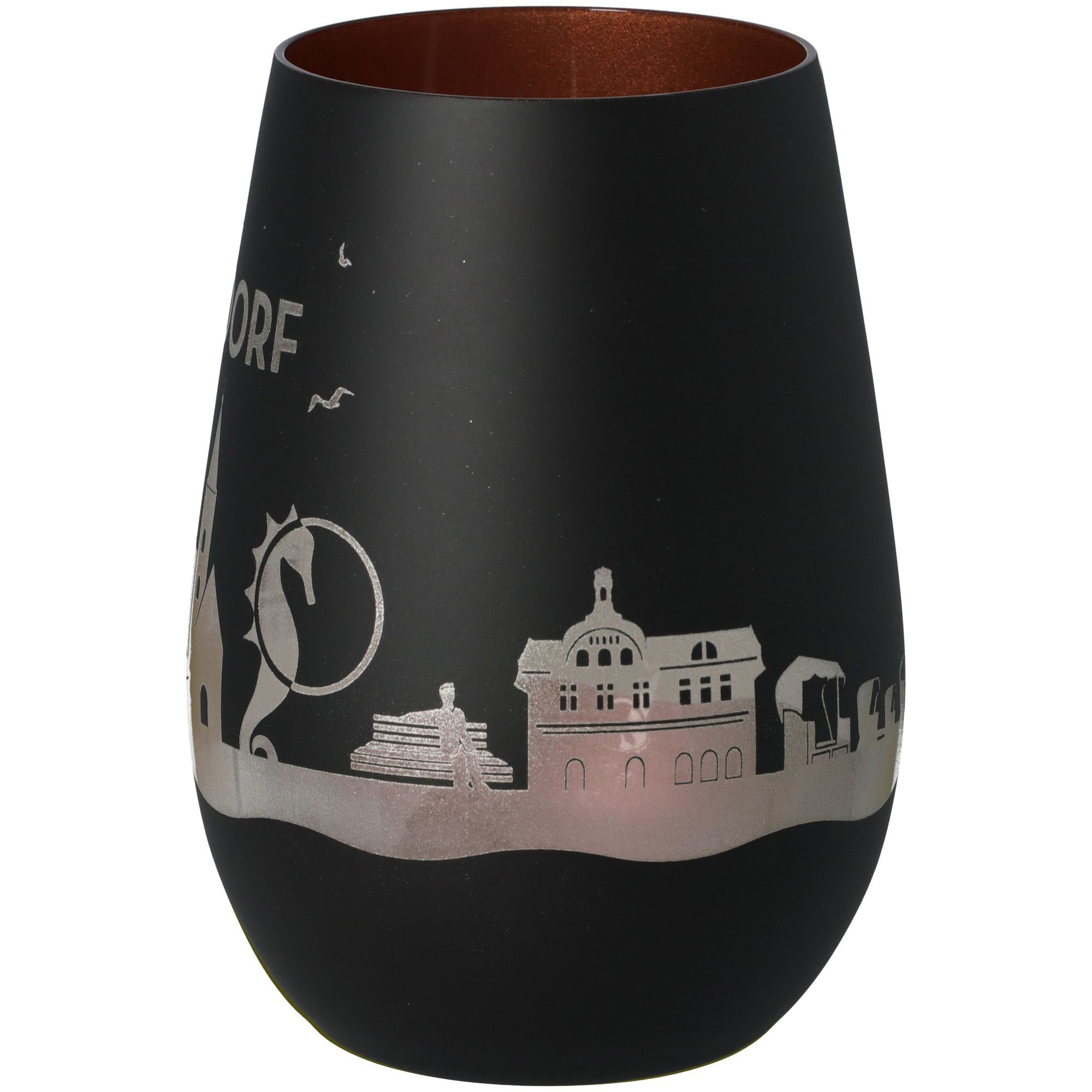 Windlicht Skyline Niendorf Schwarz/Bronze Töpferei, Krug, Vase