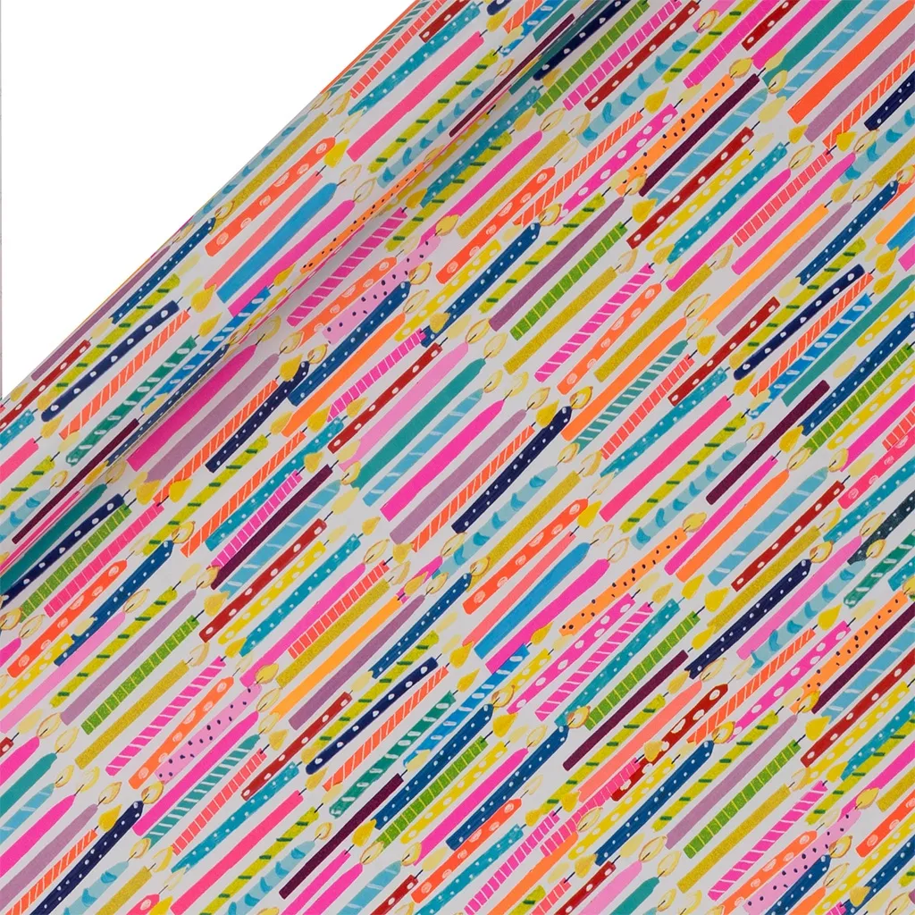 Geschenkpapier auf Rolle "Candle Brights" 4m