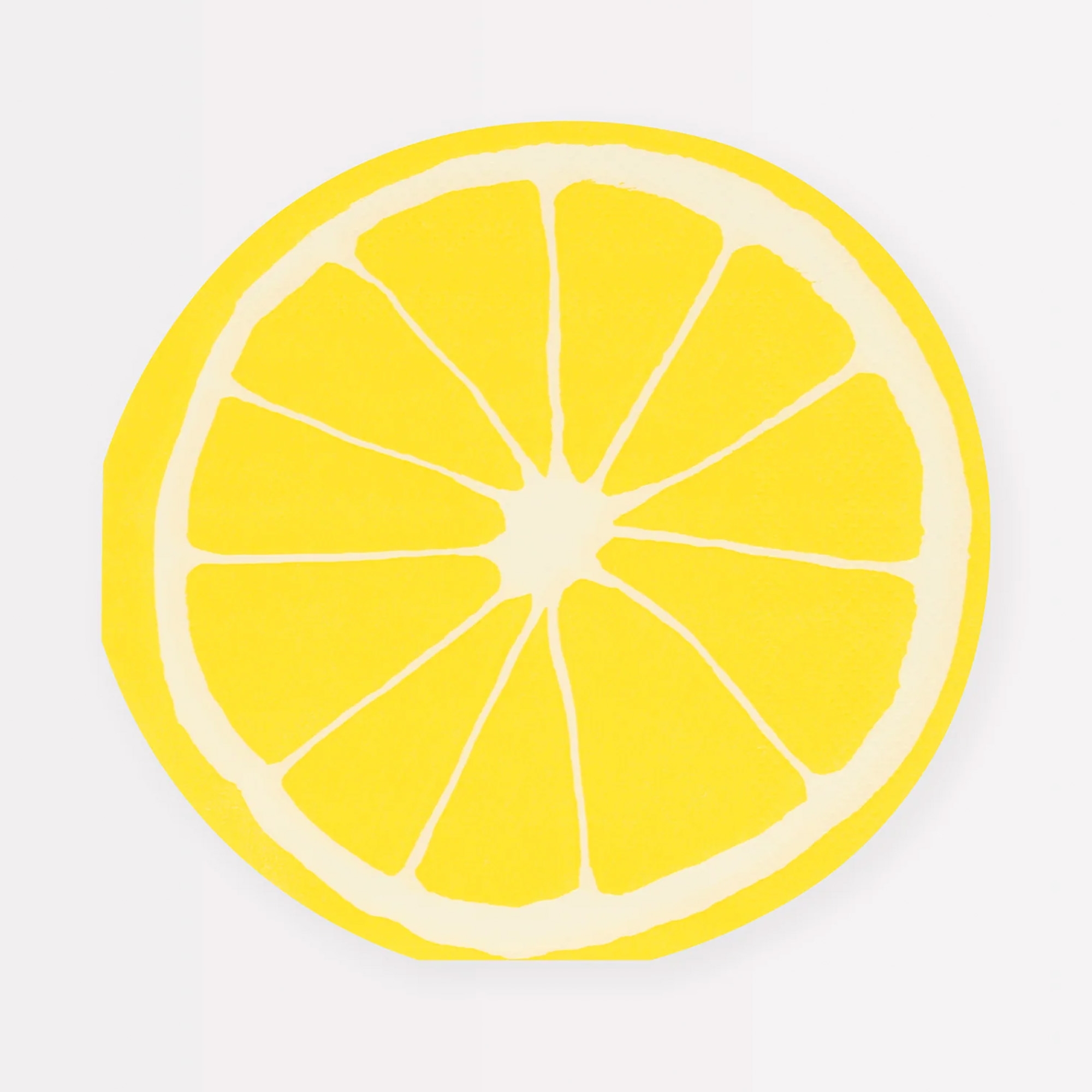 Meri Meri - 16 Servietten "Zitrone" Zitrusfrucht, Essen, Obst, Produzieren, Zitrone