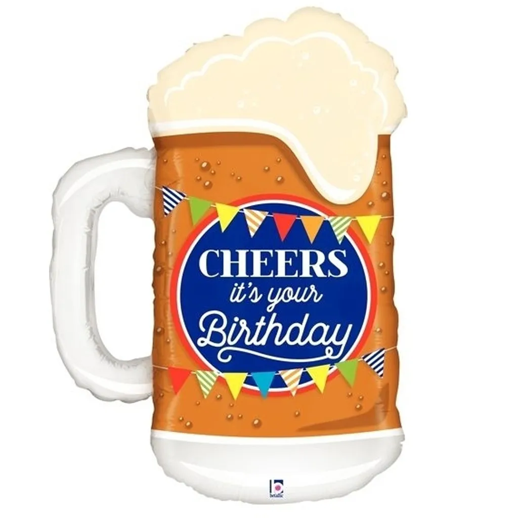bierglas, Birthday, Gläser, Luftballons, Cheers