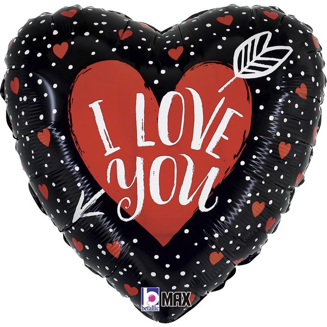 Folienballon "I Love you" Herz 45cm Folienballon "I Love you" Herz 45cm
