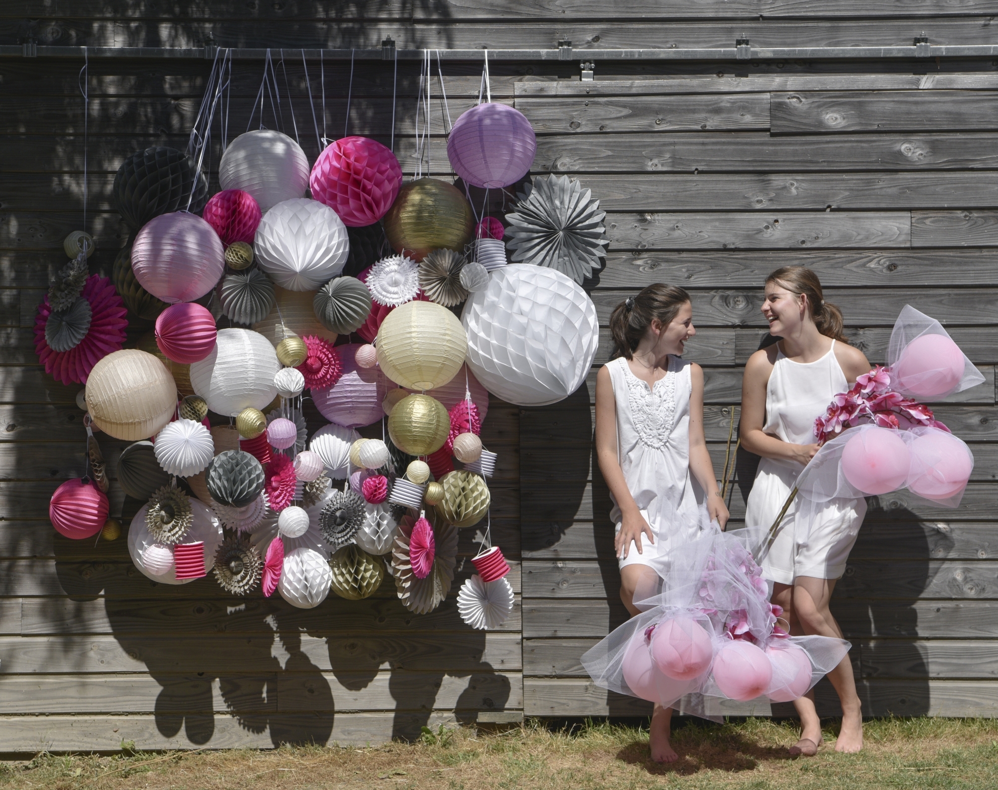 Pink- 2 Laternen Größe M Pink- 2 Laternen Größe M