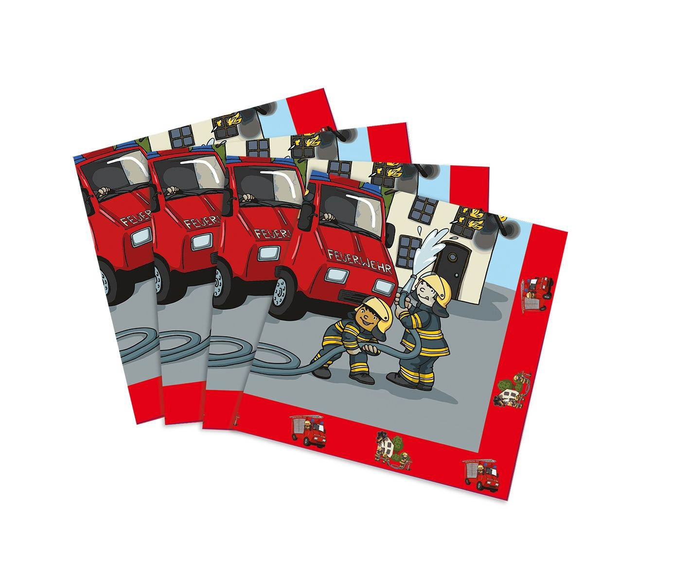 Feuerwehr - 20 Servietten 33x33 cm