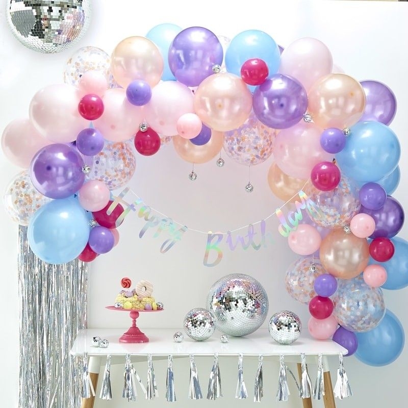 DIY Ballongirlande zum selberbauen - Pastellfarben