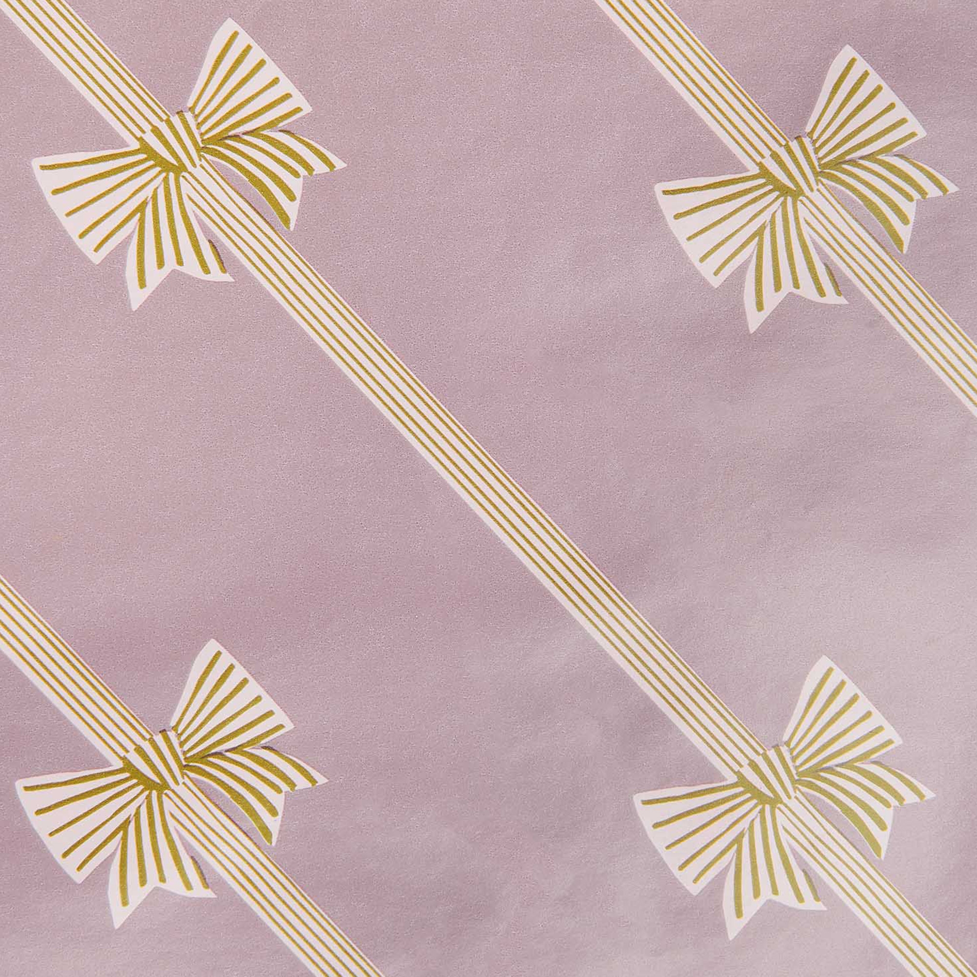 Geschenkpapier auf Rolle "Gestreifte Schleifen" 2m Geschenkpapier auf Rolle "Gestreifte Schleifen" 2m