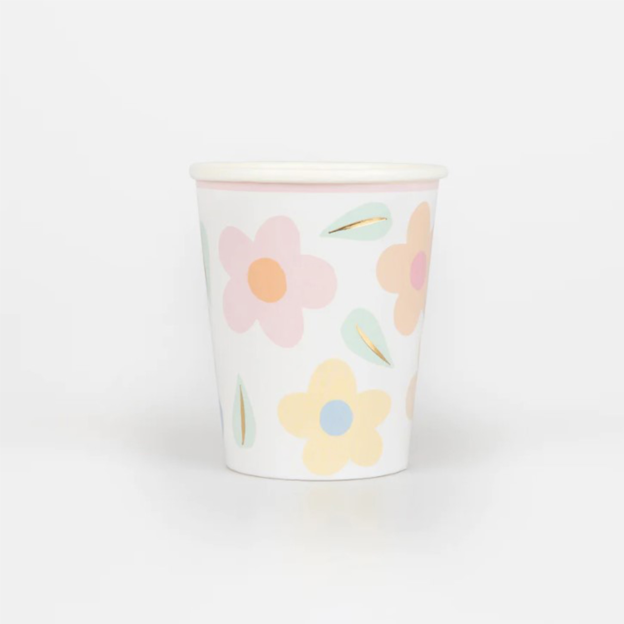 Meri Meri - 8 Pappbecher "Gänseblümchen" Kunst, Porzellan, Töpferei, Tasse