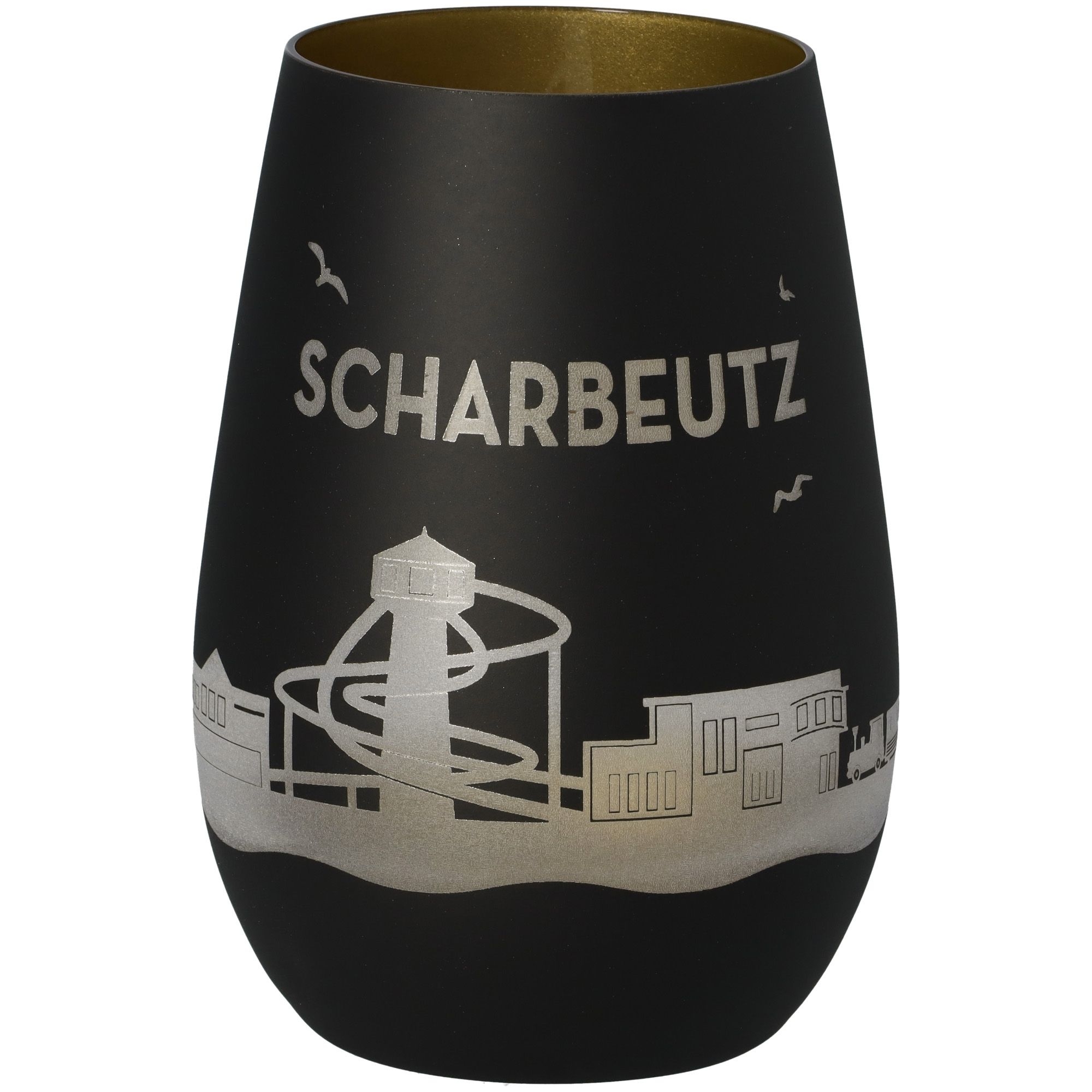 Windlicht Skyline Scharbeutz Schwarz/Gold Windlicht Skyline Scharbeutz Schwarz/Gold