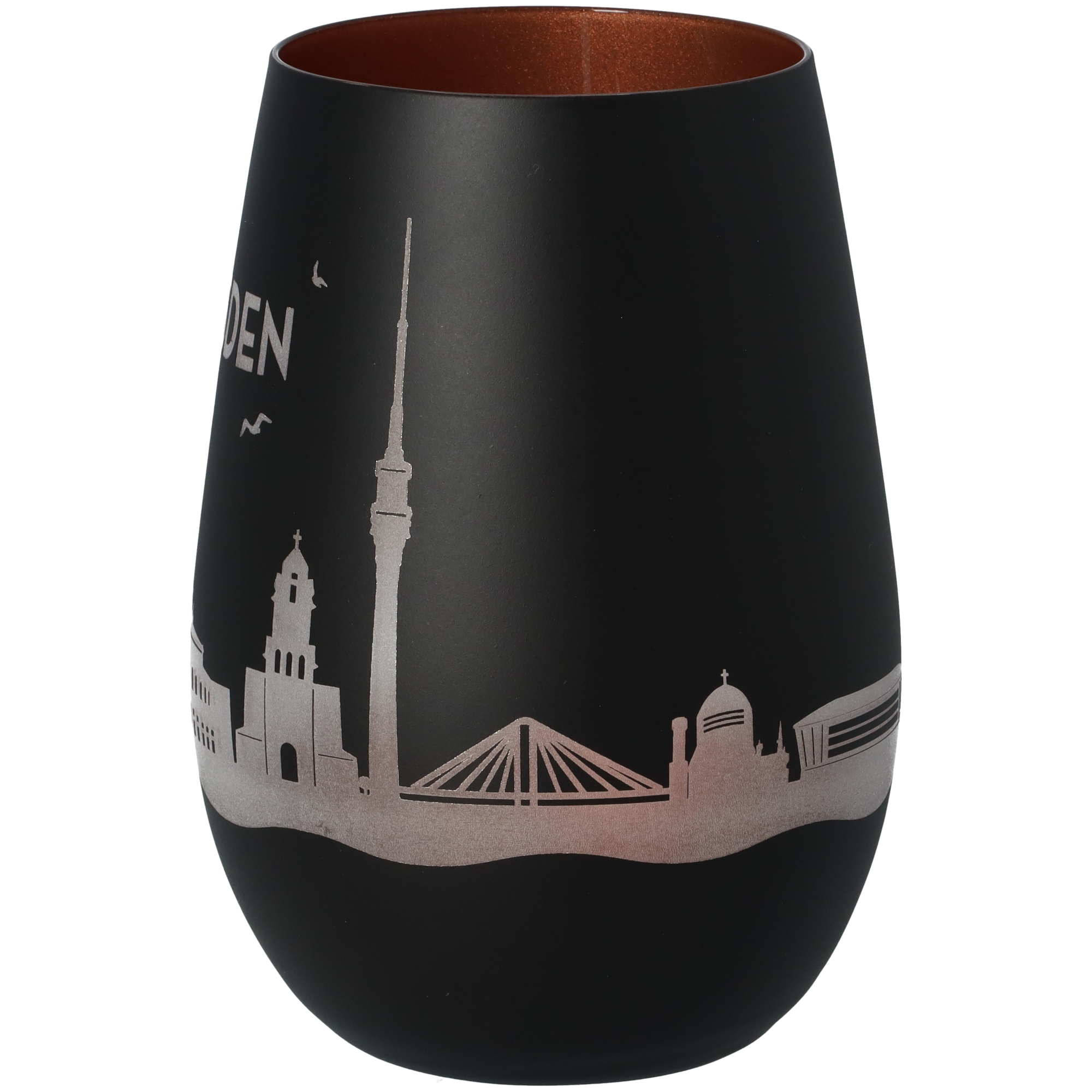 Windlicht Skyline Dresden Schwarz/Bronze Windlicht Skyline Dresden Schwarz/Bronze
