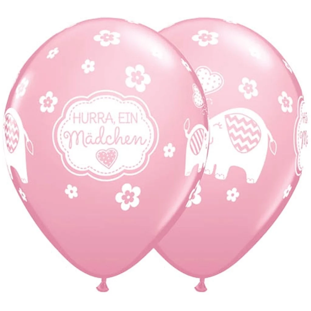 Ballon, Pink, Mädchen, Luftballon, ShapedBalloon