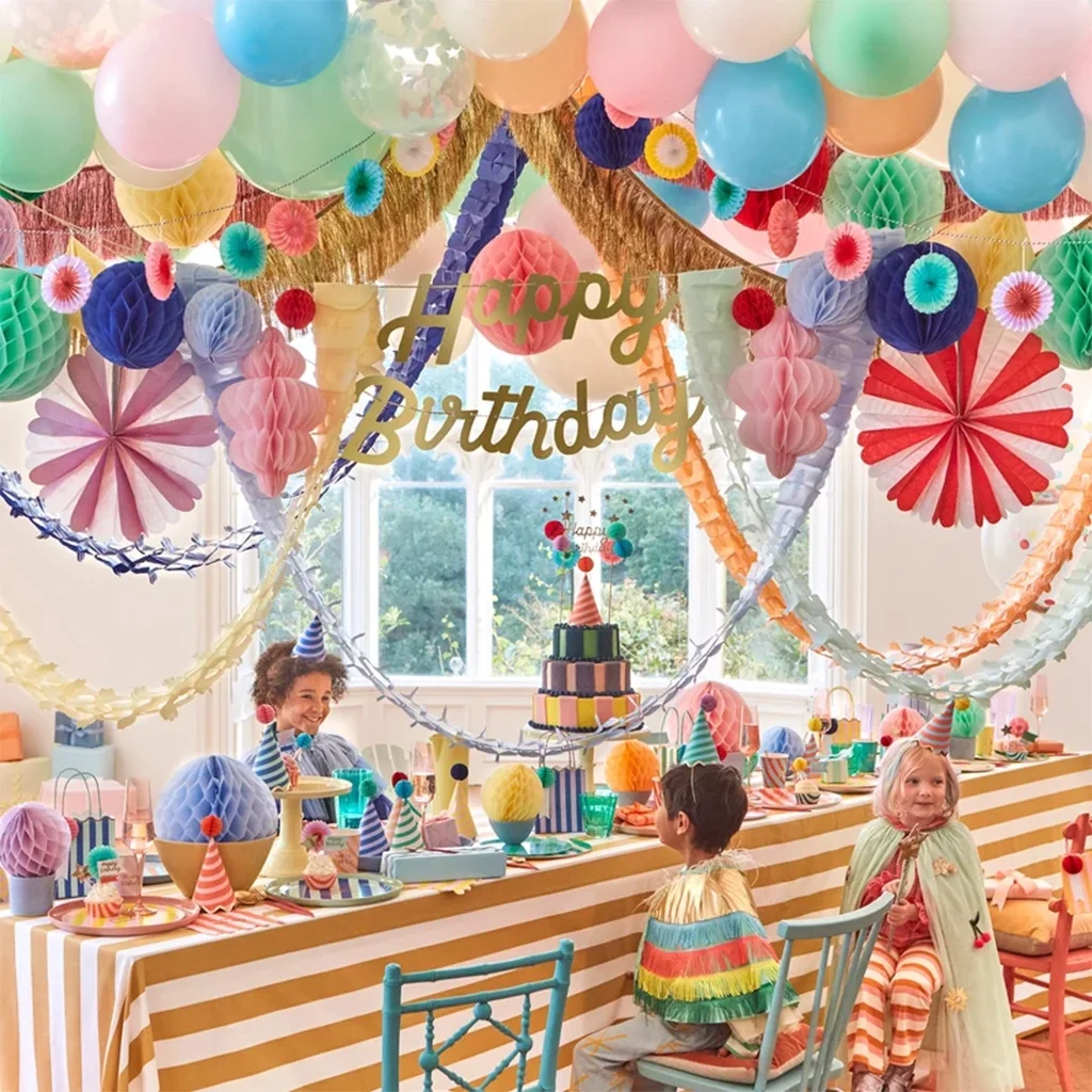 birthday, party, deko, tischdekoration, kuchen