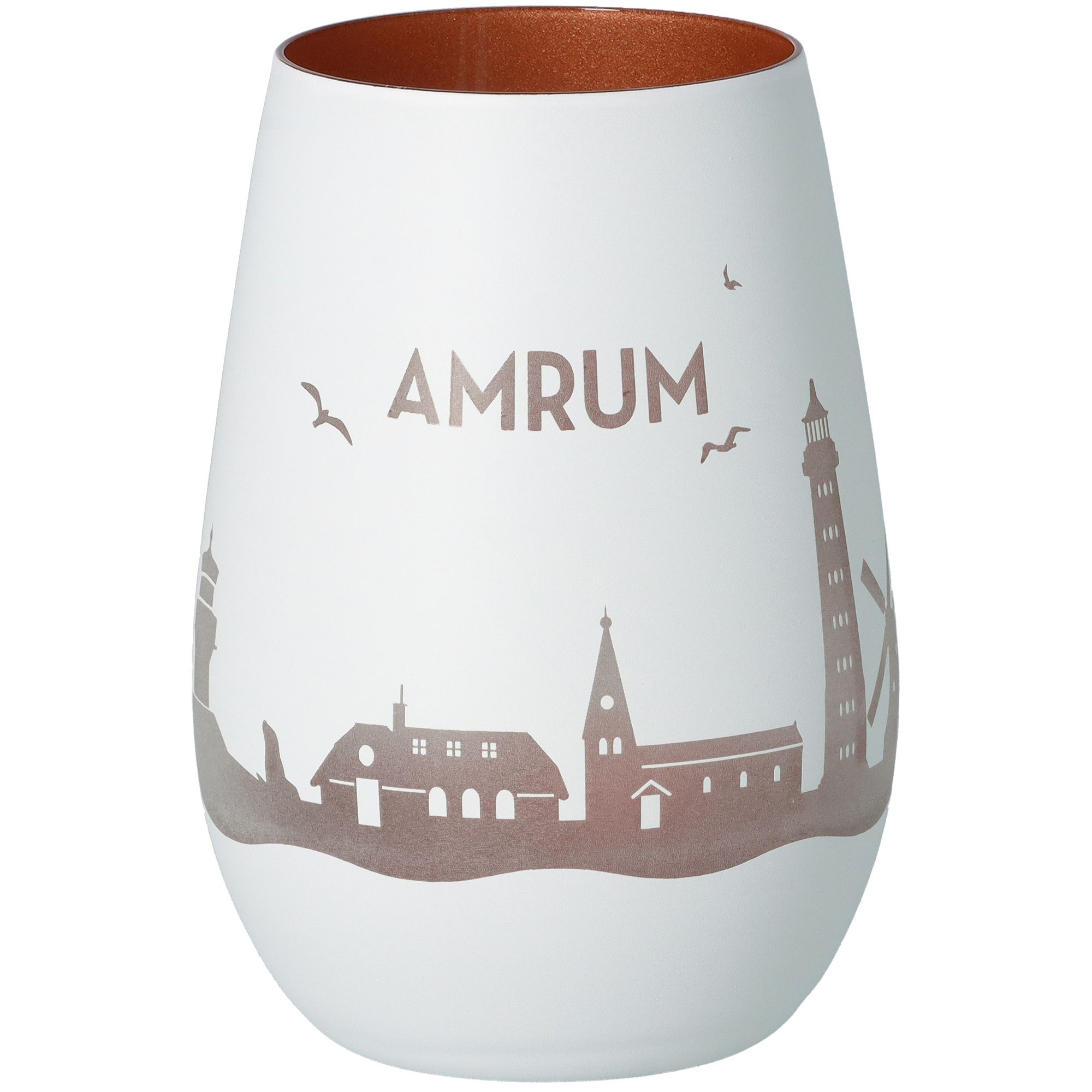 Windlicht Skyline Amrum Weiß/Bronze Windlicht Skyline Amrum Weiß/Bronze