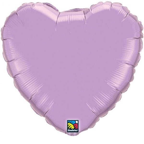 Folienballon Herz Pearl Flieder 45cm
