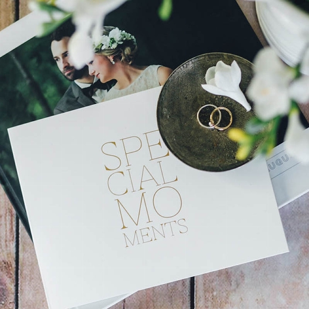 Gästebuch "Special Moments" Weiß & Gold Gästebuch "Special Moments" Weiß & Gold