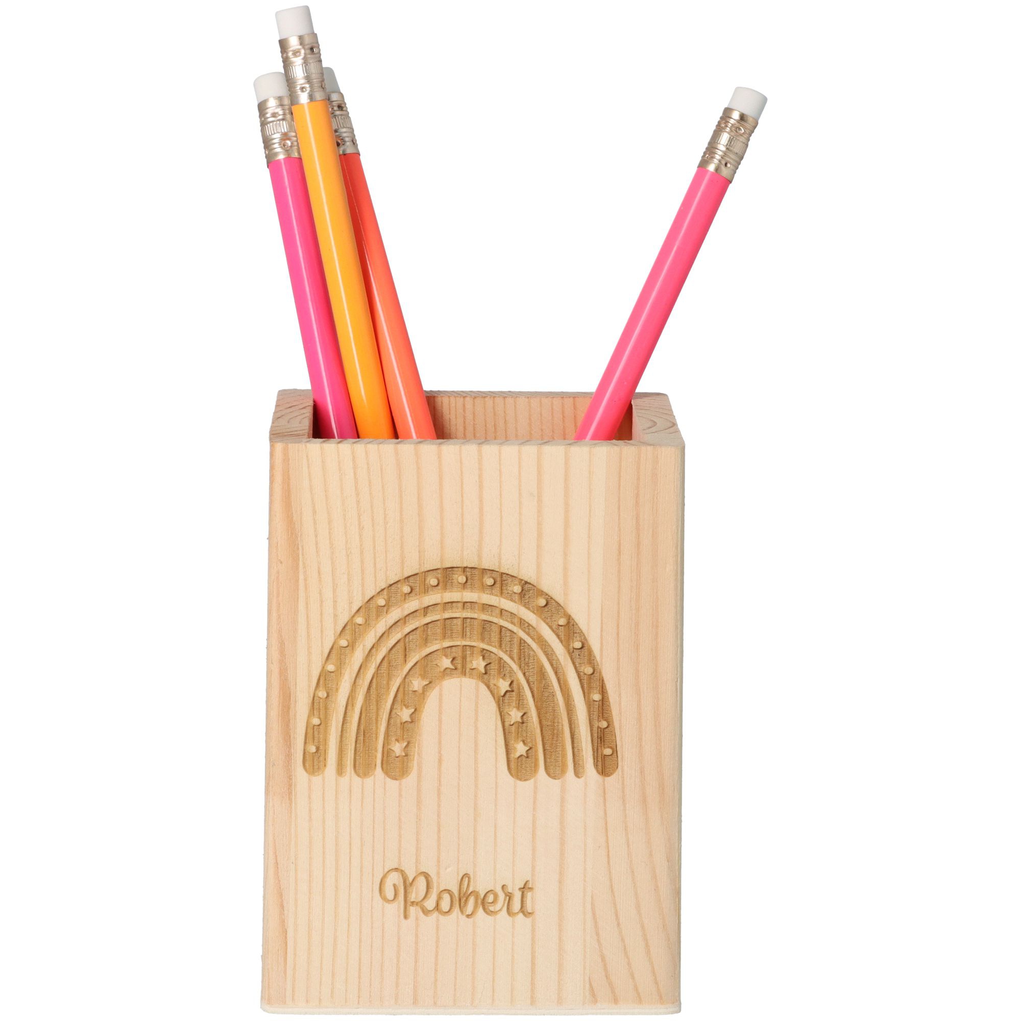 Stiftehalter Regenbogen Stern "Name" 11cm x 8cm x 8cm Stiftehalter Regenbogen Stern "Name" 11cm x 8cm x 8cm