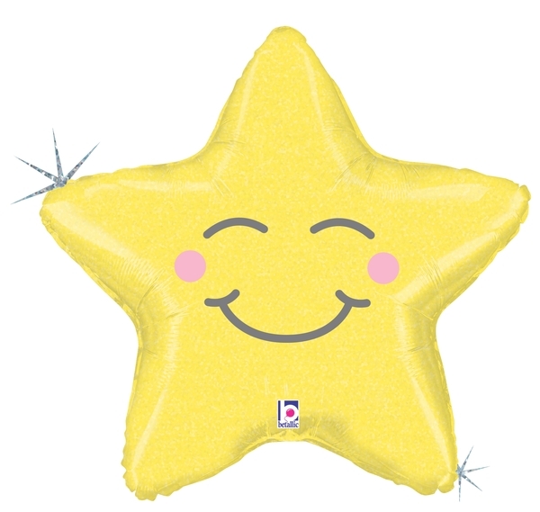 Folienballon Holographie Baby Stern 66 cm Folienballon Holographie Baby Stern 66 cm